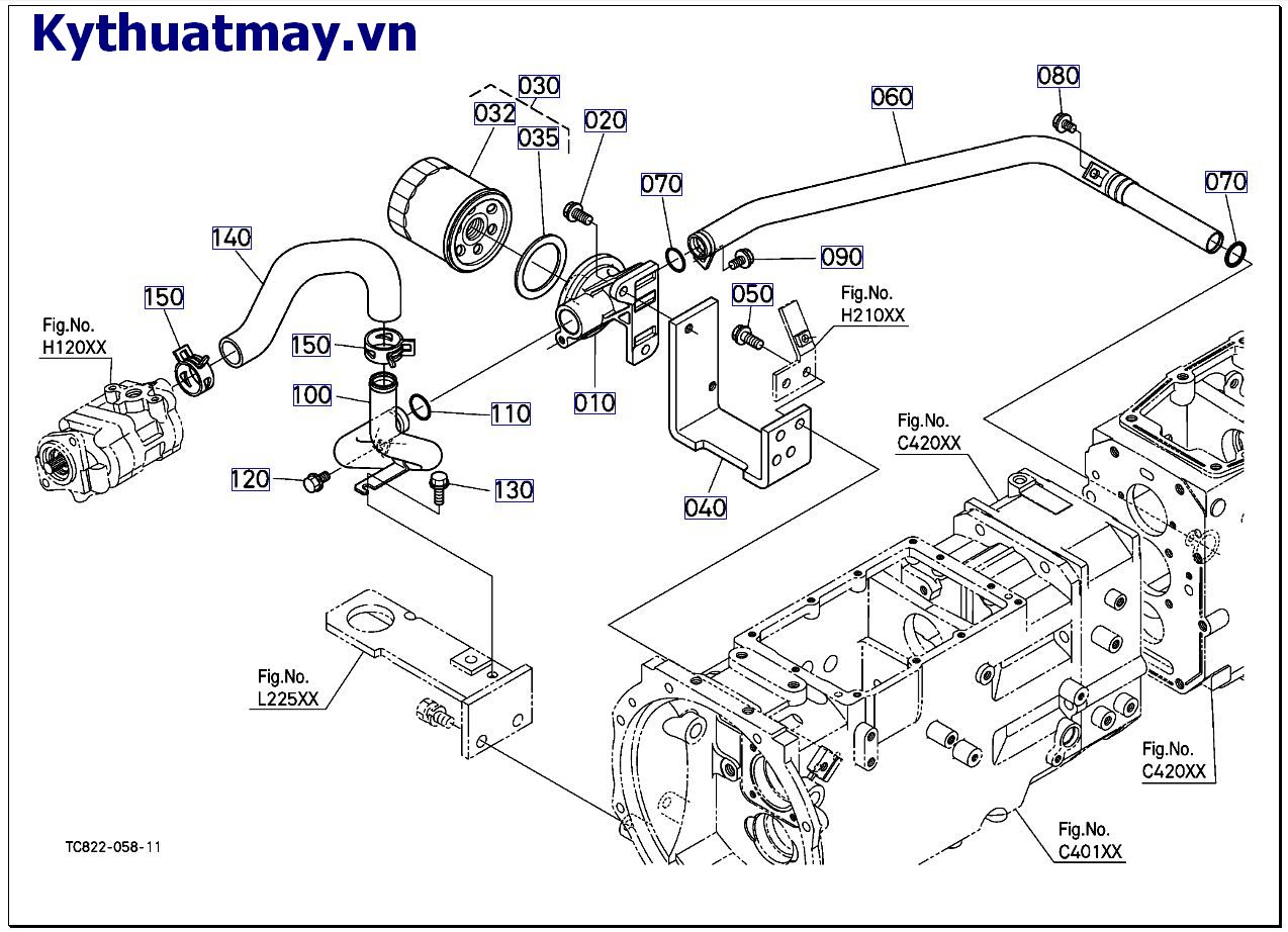 đường ông dẫn dầu thủy lực ( đầu vào)